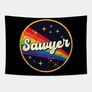 Sawyer // Rainbow In Space Vintage Grunge-Style Tapestry