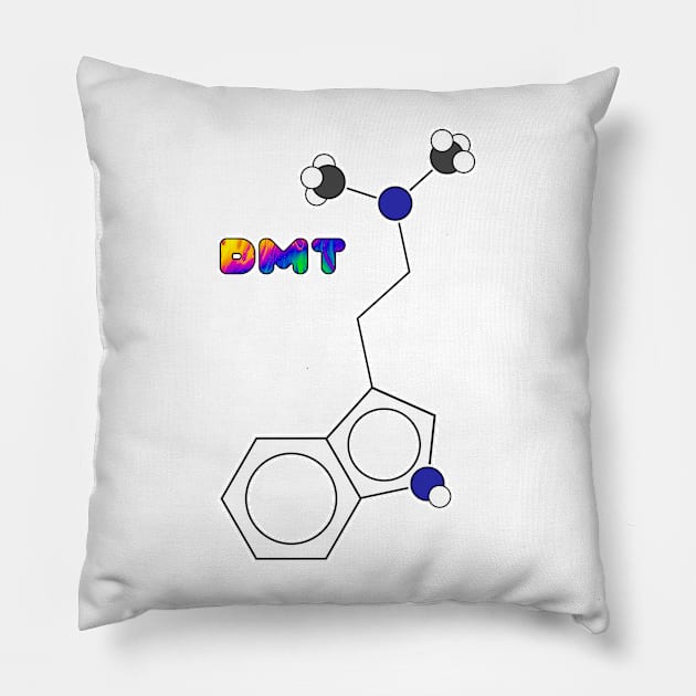 DMT Molecule Pillow by SandroAbate