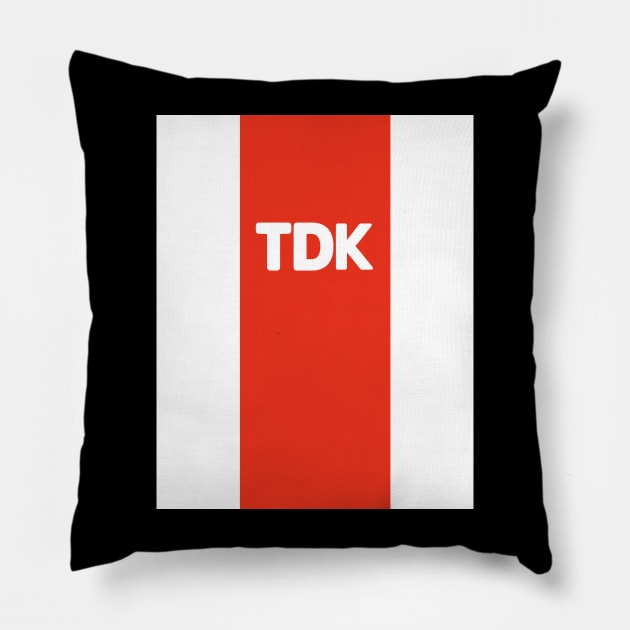 Vintage football TDK Ajax Amsterdam Pillow by bobdijkers