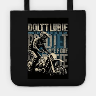 Dirt bike rider - close up Tote