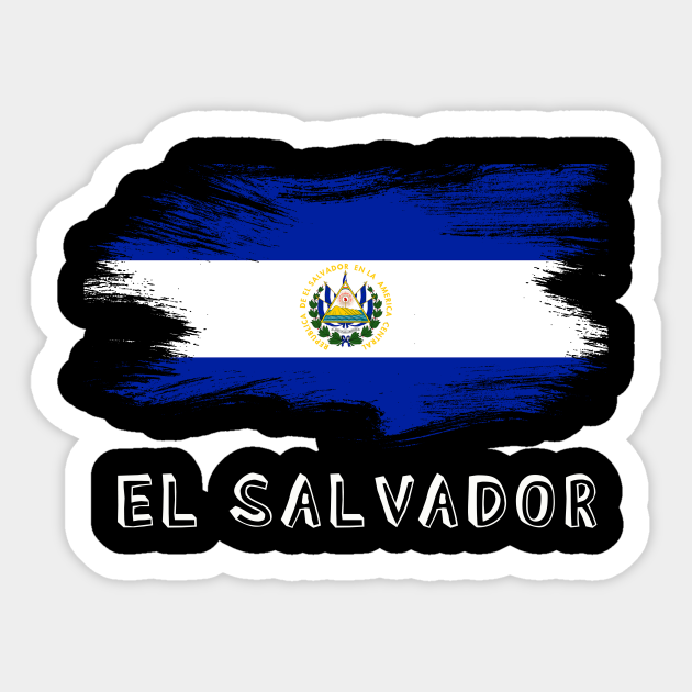 El Salvador flag, bandera de el salvador, Pupusas, Salvadorian, cipote - El  Salvador Flag Bandera De El Salvado - Sticker | TeePublic