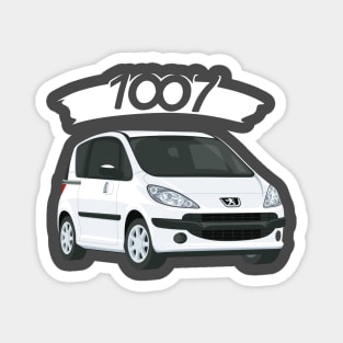 Peugeot 1007 car white Magnet