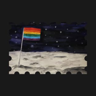 moon queer postage stamp T-Shirt