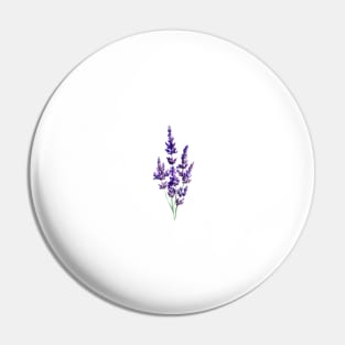 Watercolor Lavender Pin