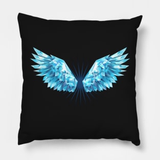 Crystal Ice Wings ( Crystal Wings ) Pillow