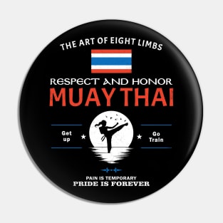 Muay Thai Fighter Girl Pin