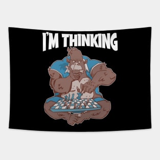 Im Thinking Chess Funny Chess Gift Tapestry