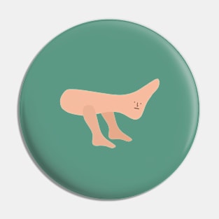 Leg with Legs | Cute | Weird | High Quality | Gift | Minimalist Pin