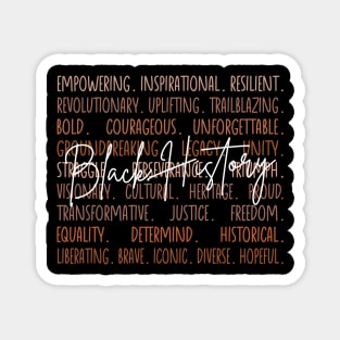 Black History Legacy Word Cloud - Black history Magnet