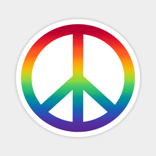 Pride Peace Sign Magnet