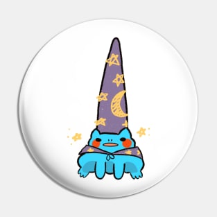 Wizard frog blue Pin