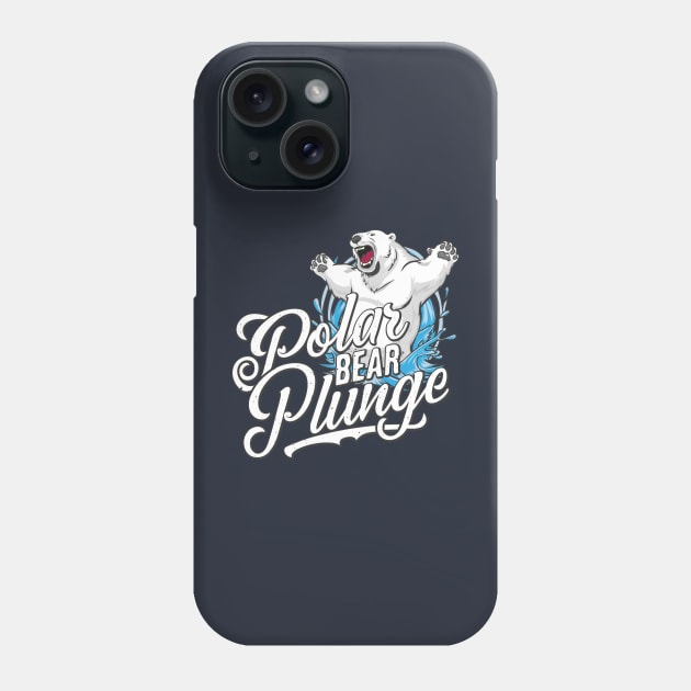 Polar Bear Plunge Day – January Phone Case by irfankokabi