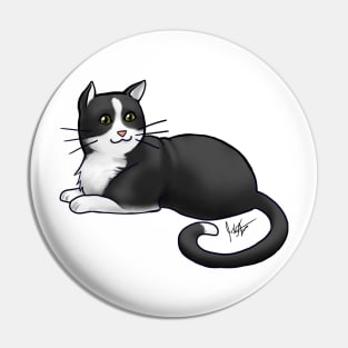 Cat - American Shorthair - Tuxedo Pin