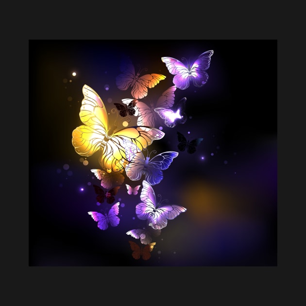 Fabulous Purple Butterflies by Blackmoon9
