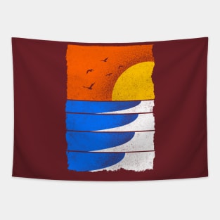 Sunset Beach Tapestry