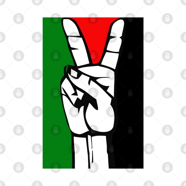 Palestinian Peace Flag by Tainted