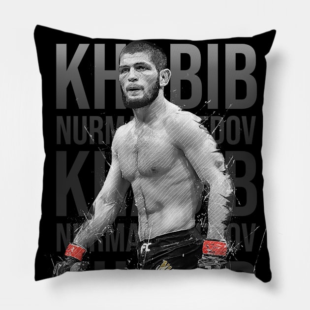 Khabib Nurmagomedov Pillow by Creativedy Stuff