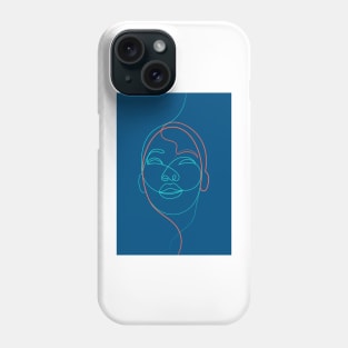 Living Between The Lines ( blue ) Phone Case