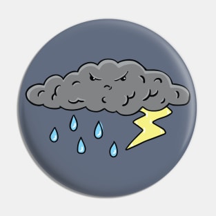 Cute Storm Cloud Pin