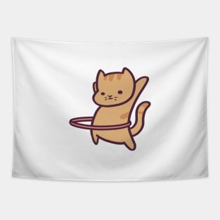 Cute Kitty Hula Hoop Tapestry