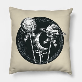 Planets from candies sticks Pillow