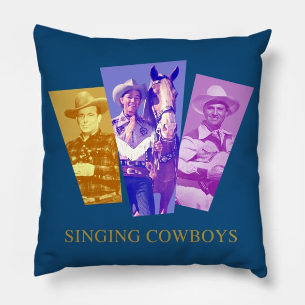 The Singing Cowboys Pillow by PLAYDIGITAL2020