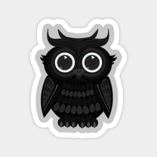 Black Owl Magnet