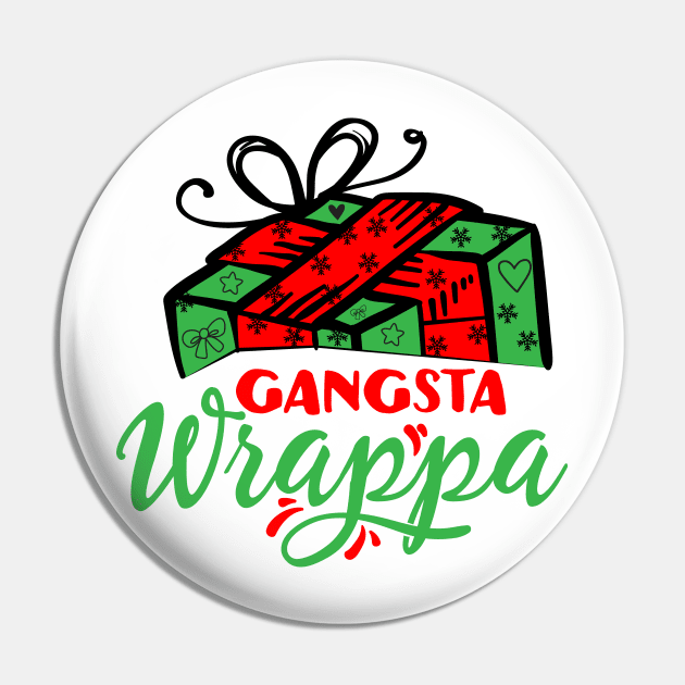 Gangsta Wrappa Pin by MZeeDesigns