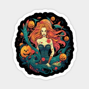 Mermaid Halloween Magnet