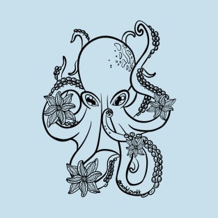 Octopus and Flowers T-Shirt