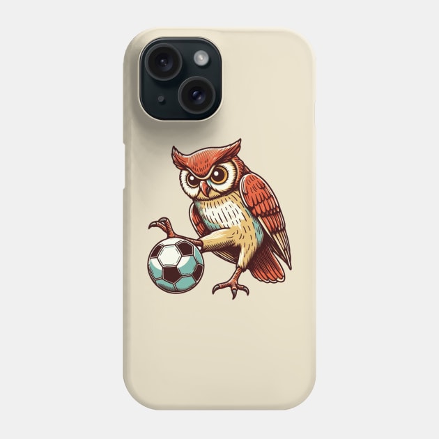 Football player owl Phone Case by Japanese Fever