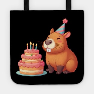 Capy Birthday Capybara Kawaii T-Shirt Tote