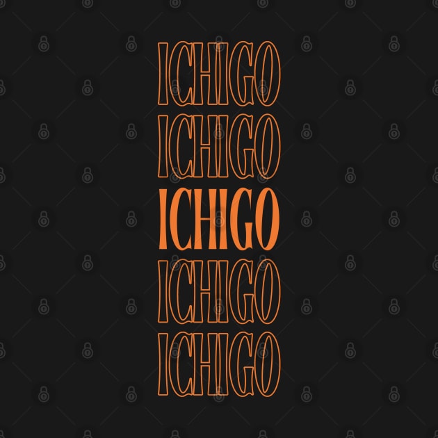 Retro Gifts Name Ichigo Personalized Anime Styles by Beautiful Giant Spider