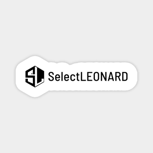 Select Leonard Logo Black Magnet