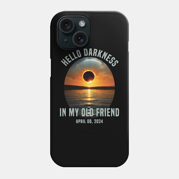 Solar Eclipse Hello Darkness My Old Friend Phone Case by Uniqueify