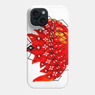 Red Fire Crown Phone Case