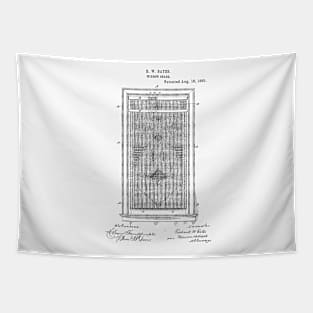 Window Shade Vintage Patent Hand Drawing Tapestry