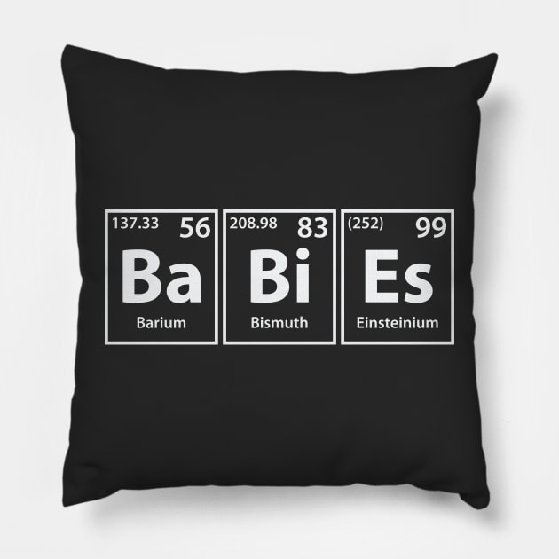 Babies (Ba-Bi-Es) Periodic Elements Spelling Pillow by cerebrands