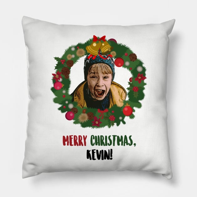 Merry Christmas, Kevin! Pillow by atizadorgris