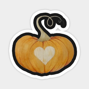 Pumpkin with a Heart Magnet