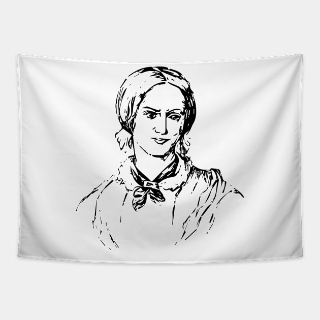 Determined woman portrait Tapestry by Creative Art Store