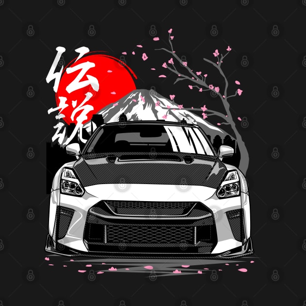 R35 GTR Skyline Japanese JDM Tuning Car by Automotive Apparel & Accessoires