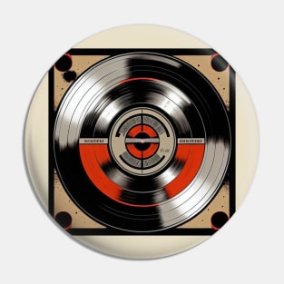 Vinyl Record Artwork Grunge Pin