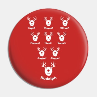 Cute Reindeer Formation Pin