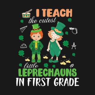 S26P Happy St Patrick First Grade Teachers T-Shirt