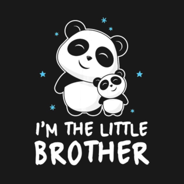 Im The Little Brother Gift Shirt Cute Panda Pandas Siblings by AstridLdenOs