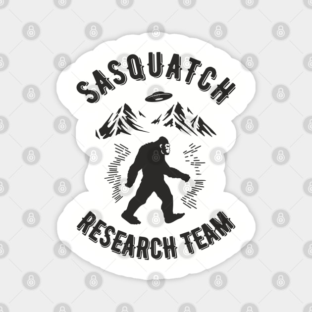 Sasquatch Research Team Hiking Squad Magnet by Anticorporati