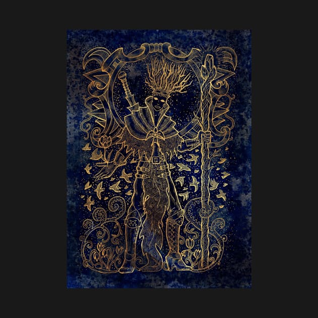 Pagan King. Celestial Background. by Mystic Arts