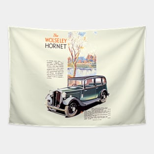 WOLSELEY HORNET - advert Tapestry