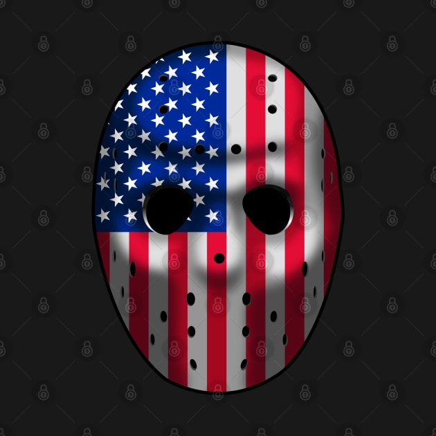 Hockey Mask, American flag by HEJK81